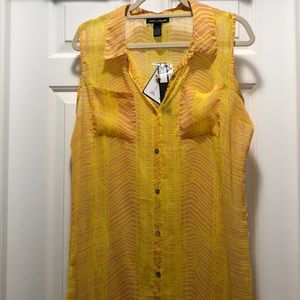 Yellow and Pink Tunic, Size L